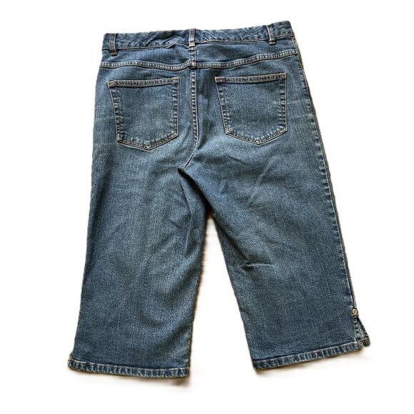 Northern Reflections Capri Jeans Medium Wash Denim Straight Leg Vintage Y2K - Picture 4 of 6
